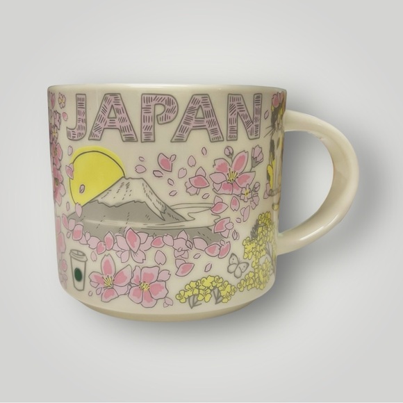 Starbucks Japan Been There Spring Sakura Coffee kawaii Mug Cup 14oz Collectible - Picture 8 of 15